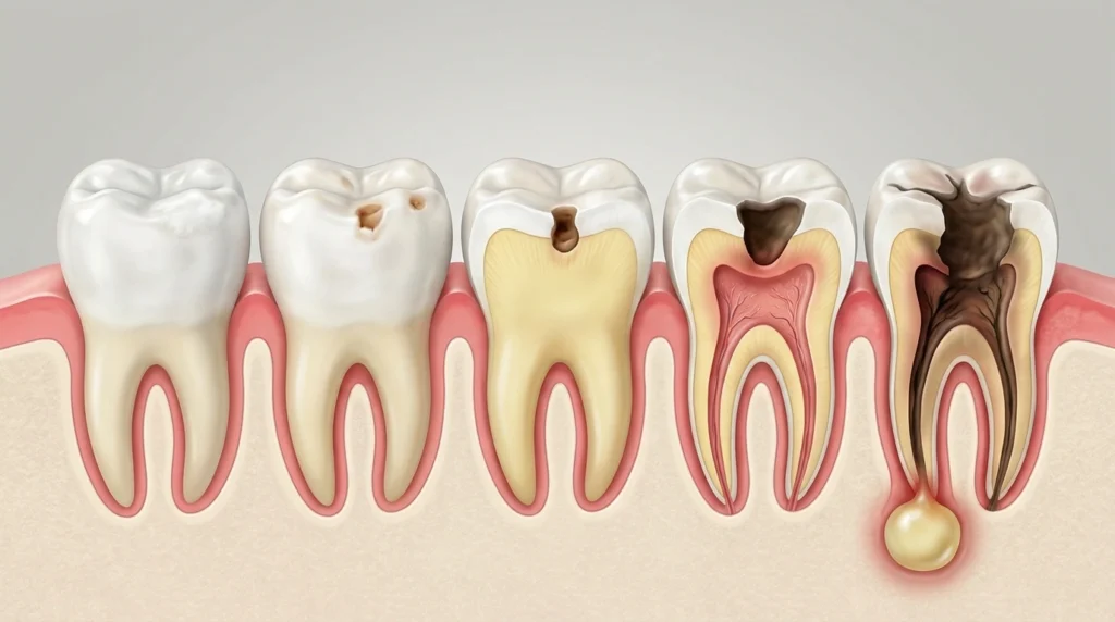 Dentist applying fluoride varnish to remineralize an early enamel lesion