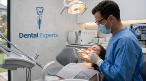 Dentist treating a cavity to permanently resolve tooth pain