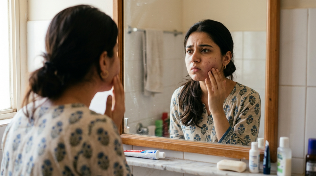 Facial swelling from a tooth infection, a sign needing same-day dental care