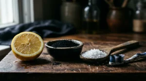 Lemon, charcoal and salt, popular home whitening methods that damage enamel